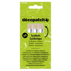 Decopatch Penselsett Naturbust flate - 5stk