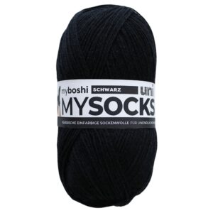 Myboshi Mysocks Uni Sokkegarn 100g - Sort