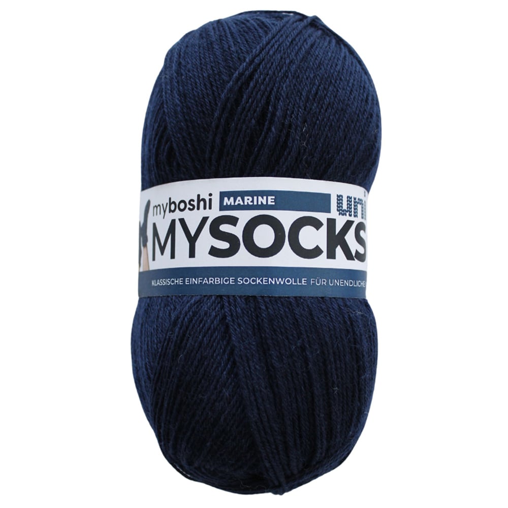 Myboshi Mysocks Uni Sokkegarn 100g - Marineblå