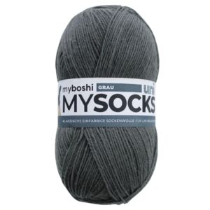 Myboshi Mysocks Uni Sokkegarn 100g - Grå