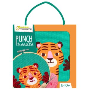 My Mandarine Punch needle sett 18x18cm - Tiger