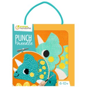 My Mandarine Punch needle sett 18x18cm - Dino
