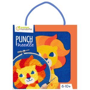 My Mandarine Punch needle sett 18x18cm - Lion