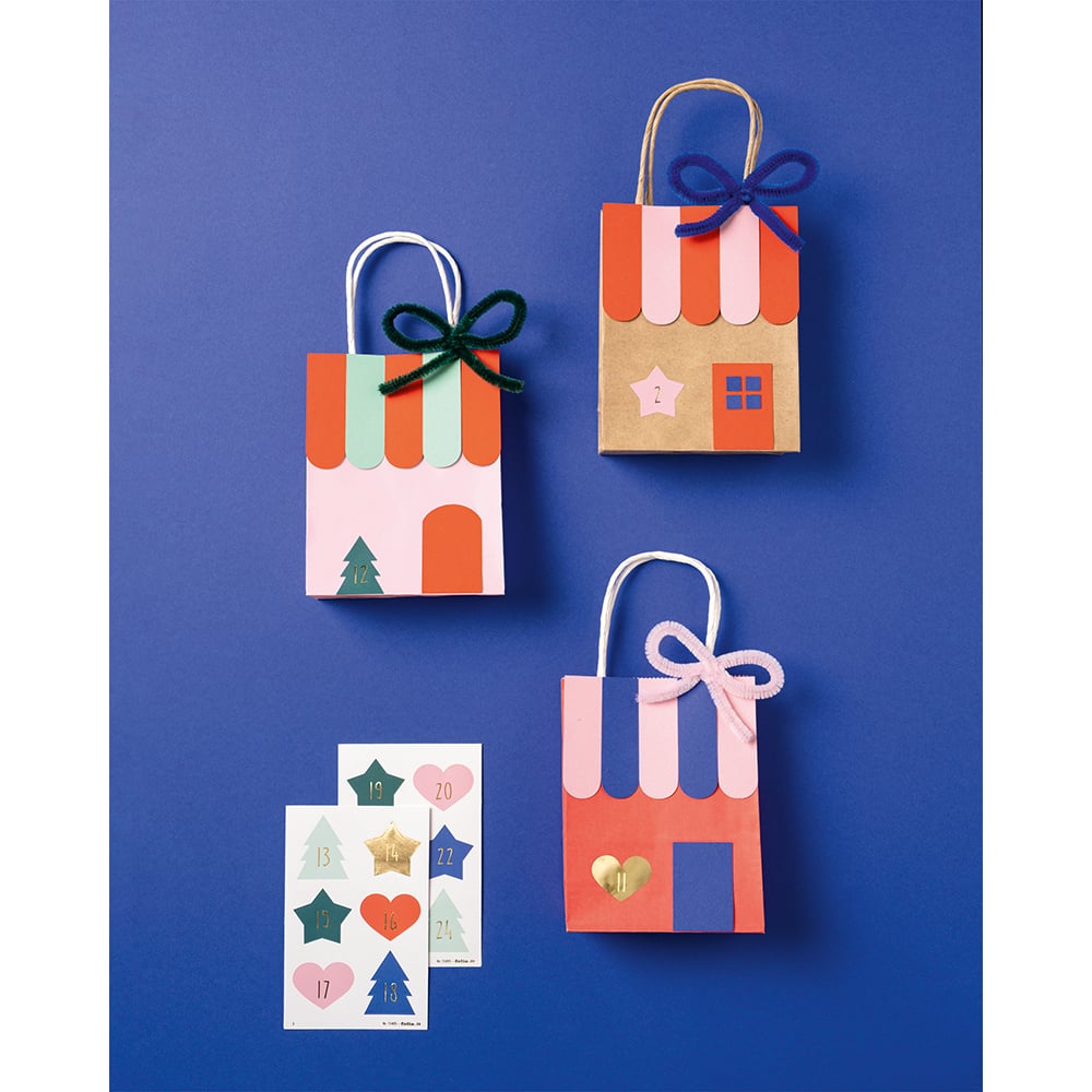 Folia Klistremerke Adventskalender tall 1-24 - JOLLY MIX - Bilde 6