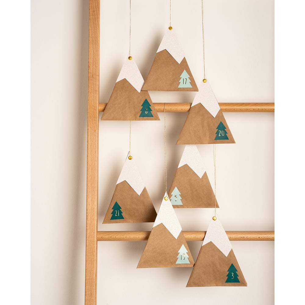 Folia Klistremerke Adventskalender tall 1-24 CHRISTMAS TREE - Bilde 6