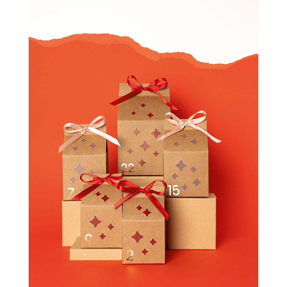 Folia Klistremerke Adventskalender tall 1-24 - GOLD - Bilde 3