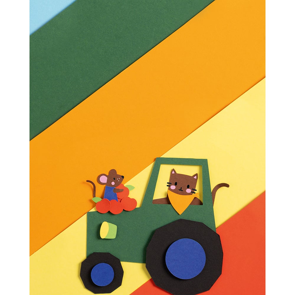 Folia Fotokartong A3 - 300g 10ark - Mix 10 farger - Bilde 2