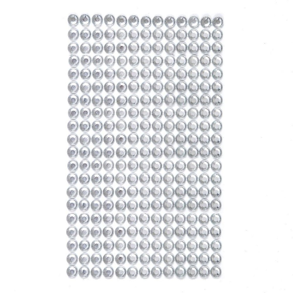 dpCraft Strass m/lim 260stk - 6mm - Klar