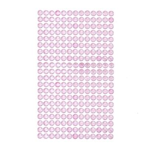 dpCraft Strass m/lim 260stk - 6mm - Lys rosa