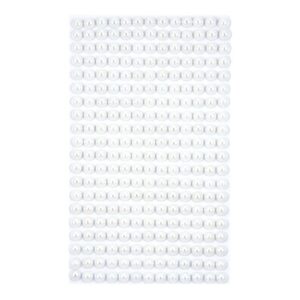 dpCraft Halvperler m/lim 260stk - 6mm Hvit