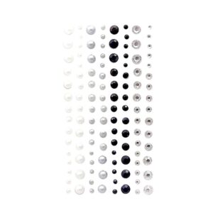 dpCraft Halvperler og strass m/lim 120stk - Mono Jewels