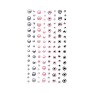 dpCraft Halvperler og strass m/lim 120stk - Modern Chic
