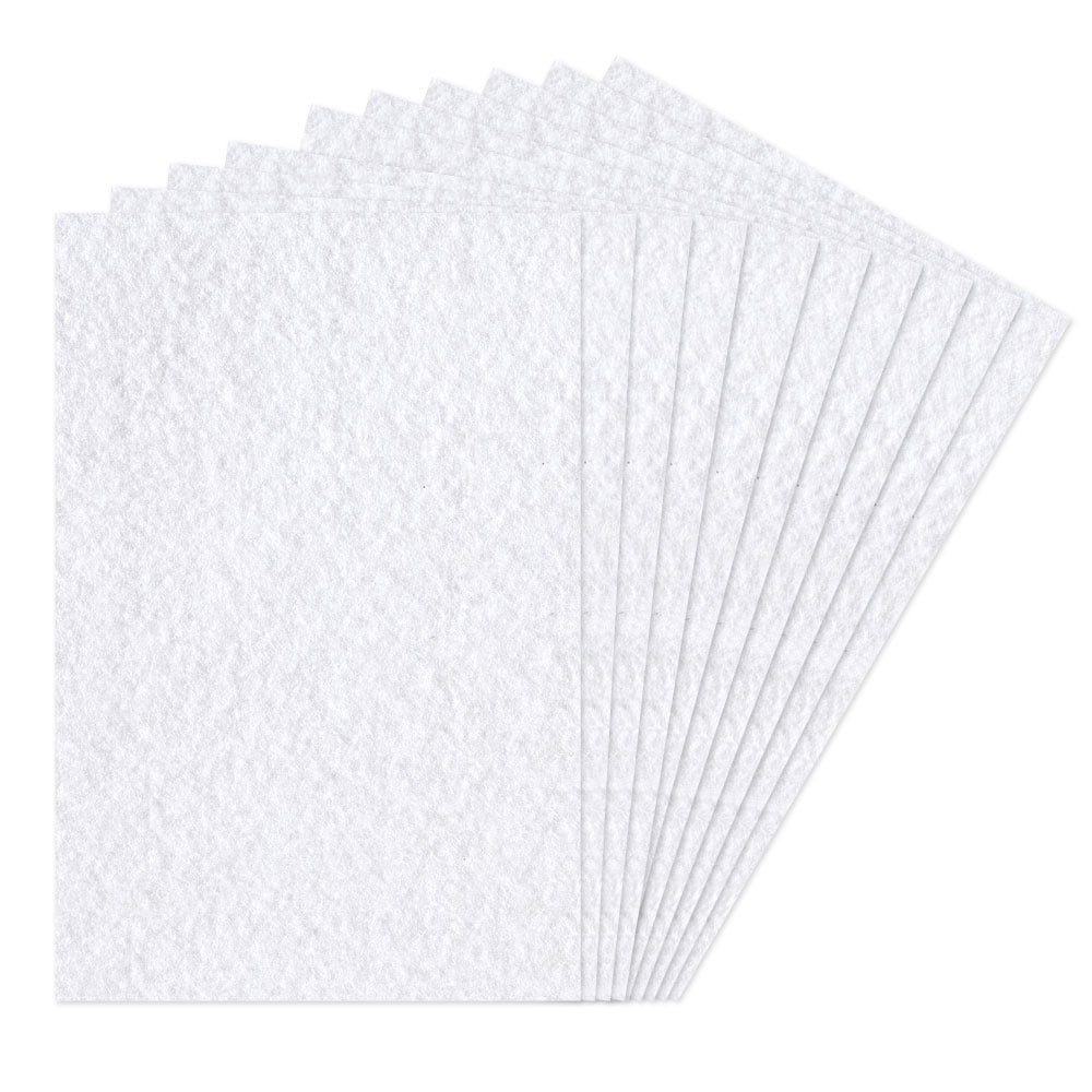 Folia Hobbyfilt 150g/m - 20x30cm 10stk - Hvit