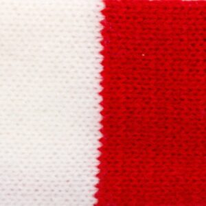 Tubestrikk Rull - Bredde 5cm - Rød/hvit