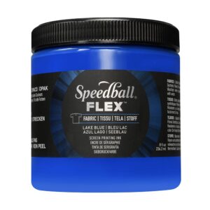 Speedball FLEX Fabric Screen ink 237ml - Lake Blue (klarblå