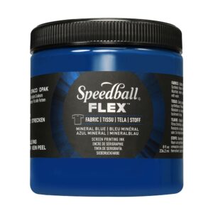 Speedball FLEX Fabric Screen ink 237ml - Mineral Blue