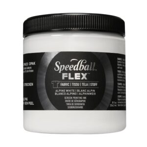 Speedball FLEX Fabric Screen ink 237ml - Alpine White