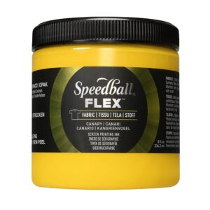 Speedball FLEX Fabric Screen ink 237ml - Canary (gul)