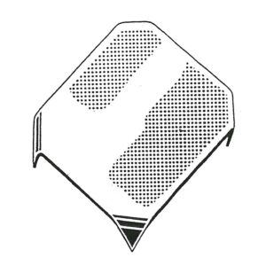 Ovnsplate stål 8 x12cm