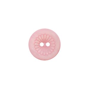 Knapp 454469 2-hulls - 15mm - 46 Lys rosa