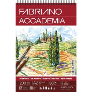 Fabriano Accademia Drawing Tegneblokk Spiral 200g A2 - 30ark