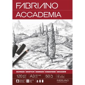 Fabriano Accademia Sketch Skisseblokk 120G A3 - 50ark