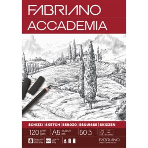 Fabriano Accademia Sketch Skisseblokk 120G A5 - 50ark