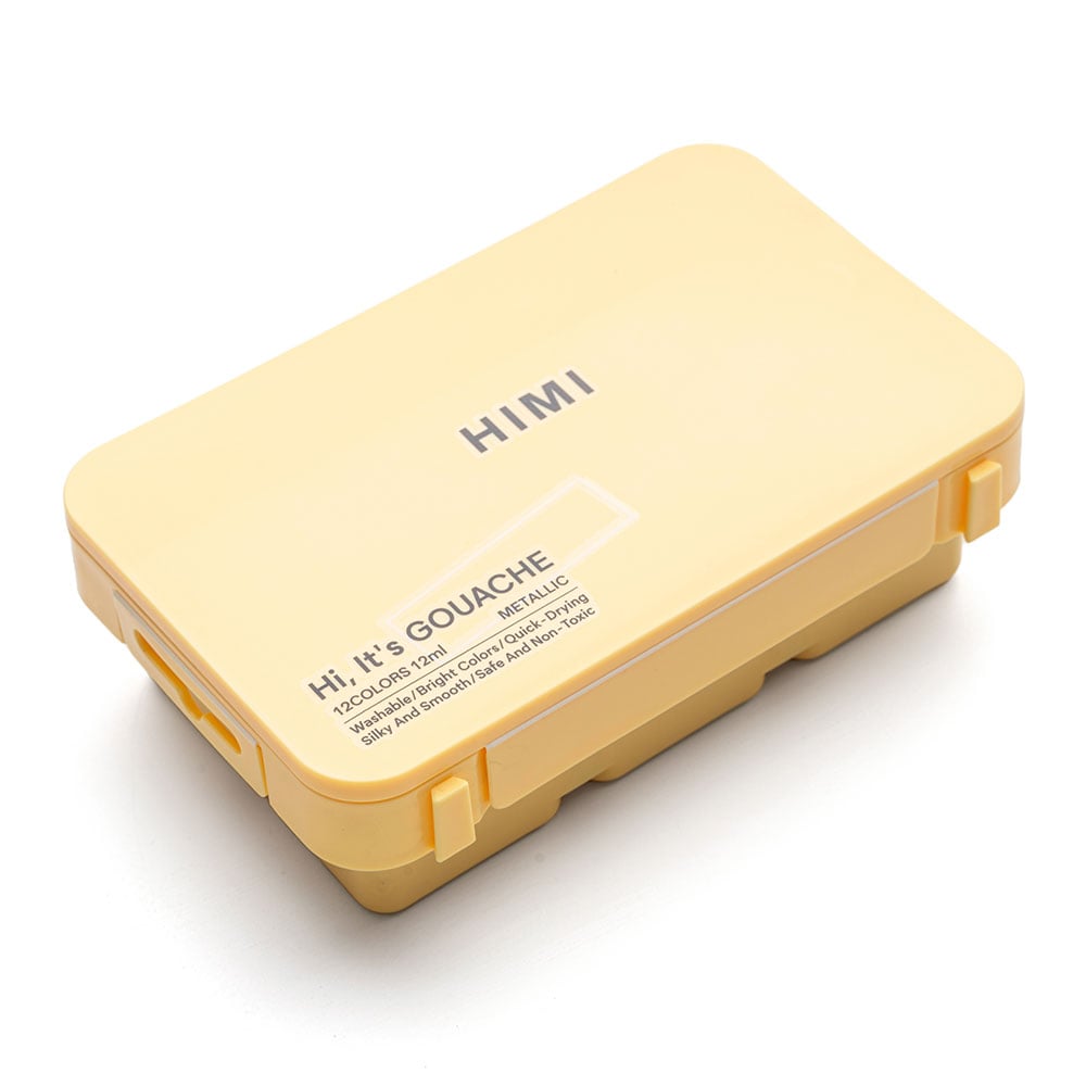 HIMI Twin Cup Gouache Sett Gult - 12stk metallic - Bilde 5