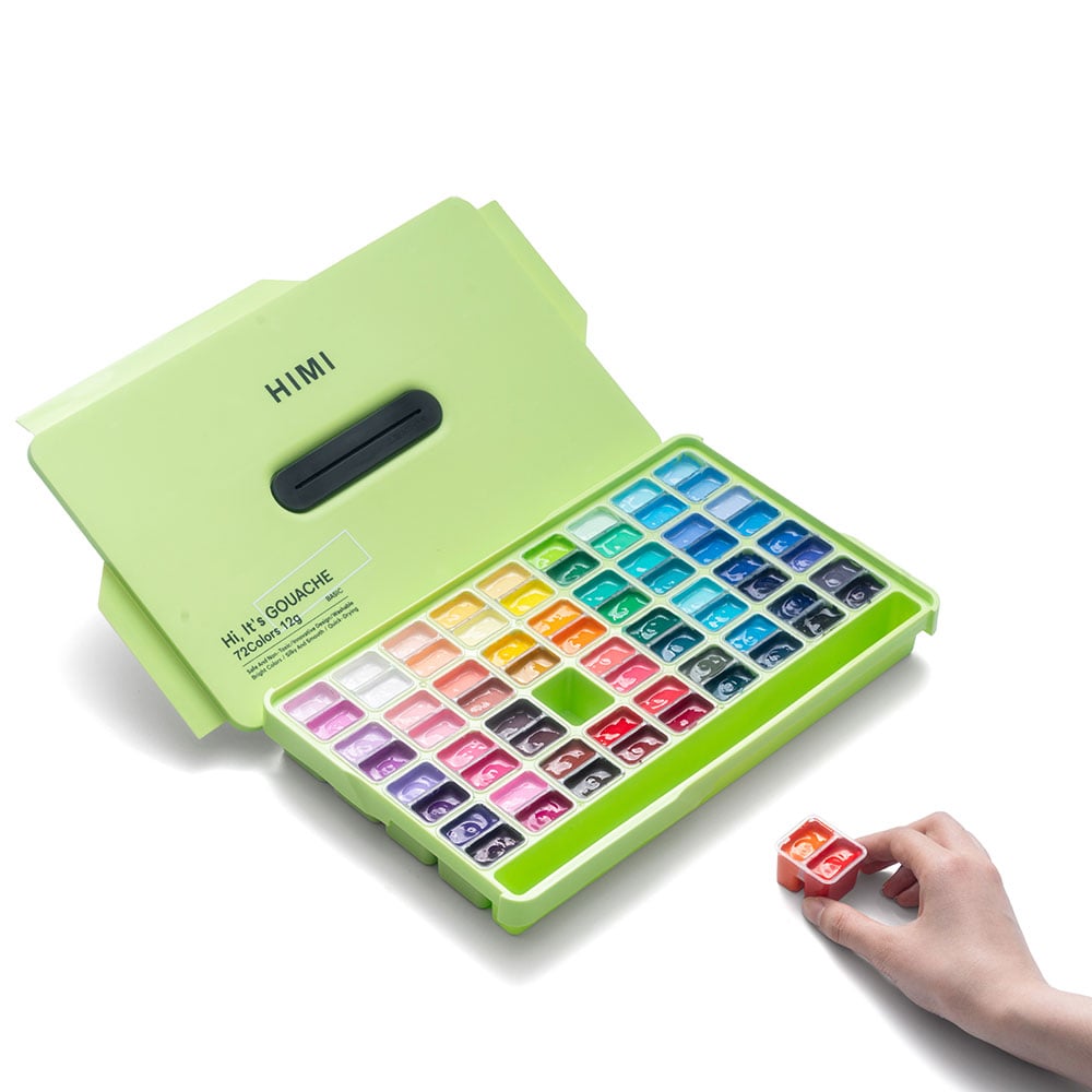 HIMI Twin Cup Gouache Sett Grønn - 72stk - Bilde 2