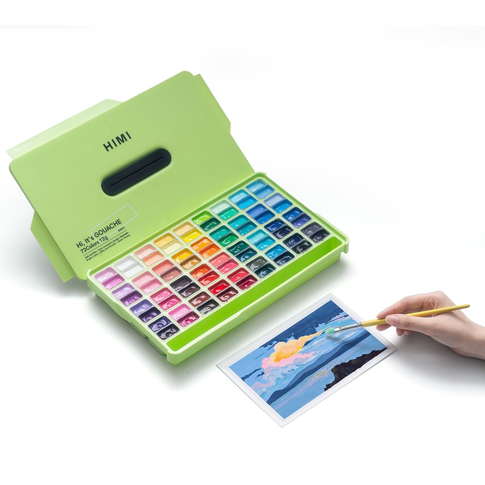 HIMI Twin Cup Gouache Sett Grønn - 72stk - Bilde 3