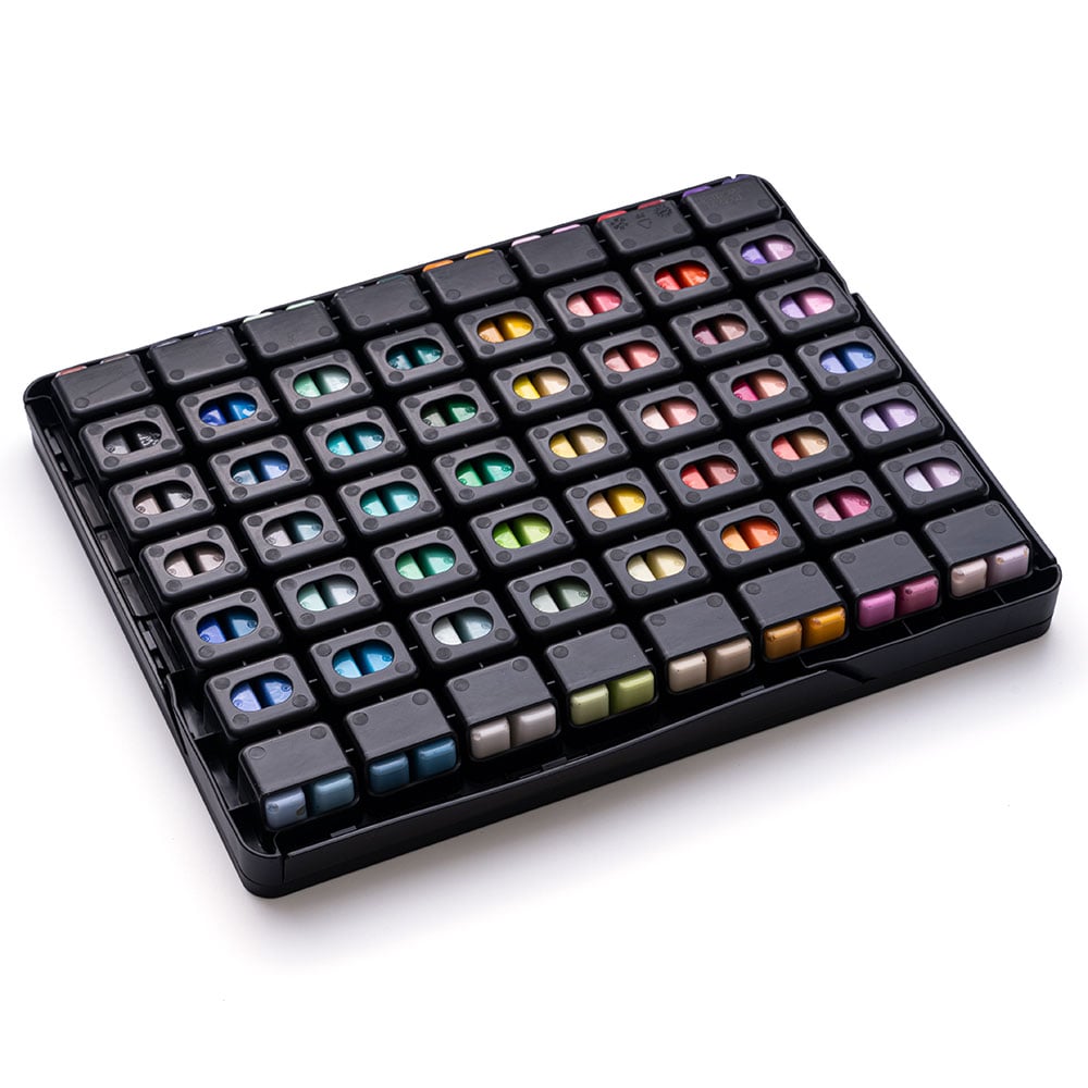 HIMI Twin Cup Gouache Sett Sort - 112stk - Bilde 8