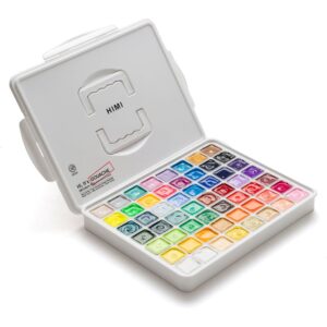 HIMI Jelly Cup Gouache Sett Hvit - 56stk