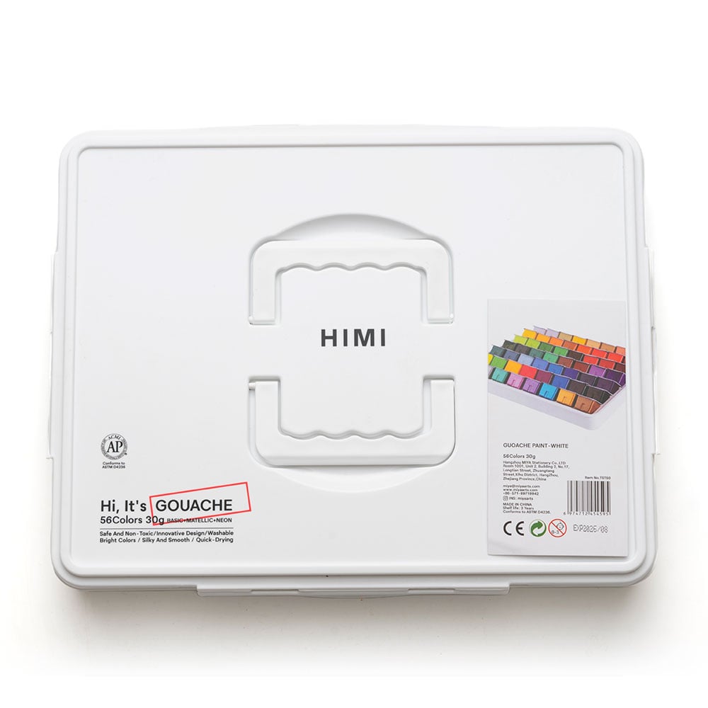 HIMI Jelly Cup Gouache Sett Hvit - 56stk - Bilde 4