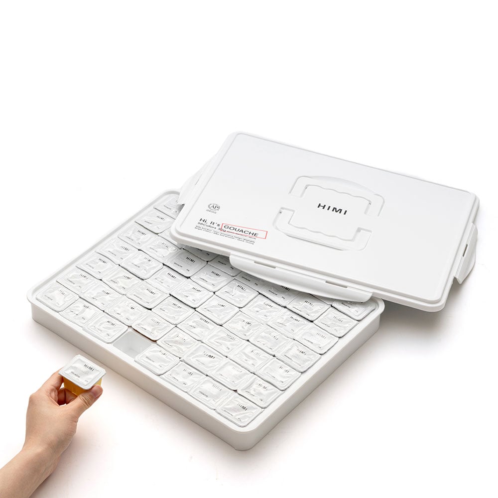 HIMI Jelly Cup Gouache Sett Hvit - 56stk - Bilde 6