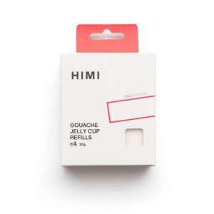 HIMI Jelly Cup Gouache Refill 4stk - Titanium White