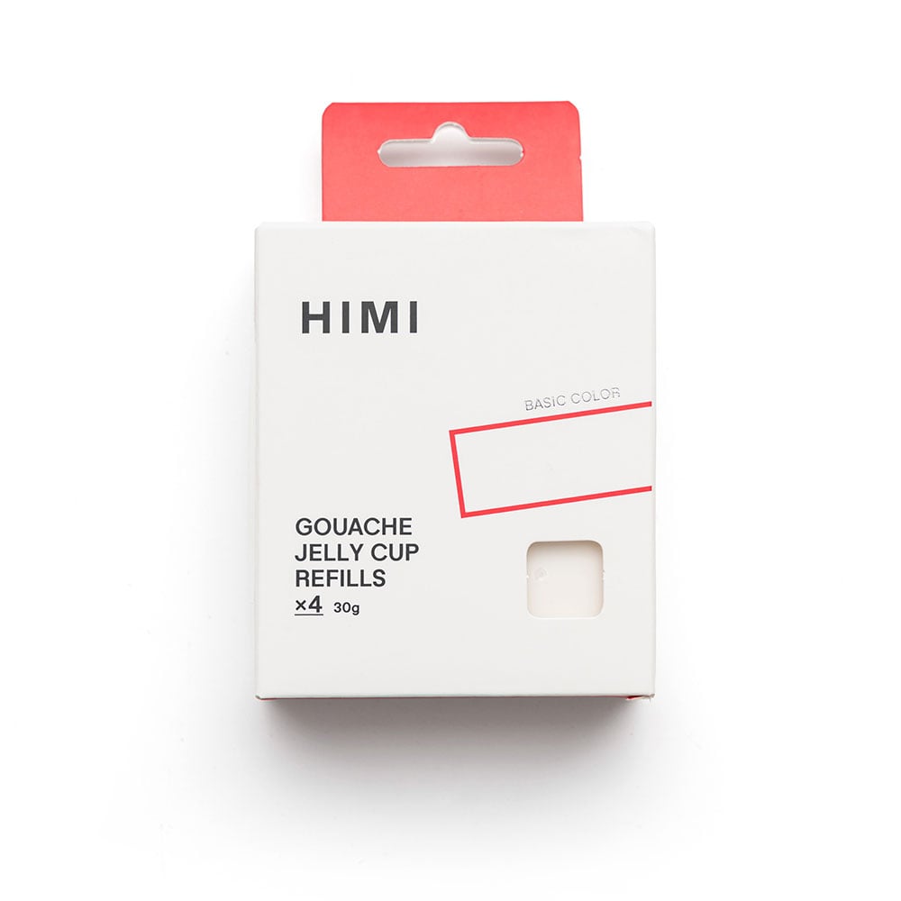 HIMI Jelly Cup Gouache Refill 4stk - Titanium White