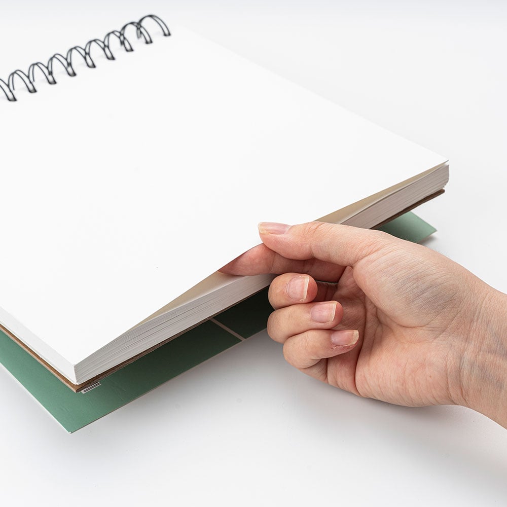 HIMI Gouache Maleblokk Grønn Spiral 160g 50ark - 21,5x21,5cm - Bilde 2