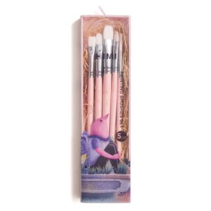 HIMI Penselsett Nylon 5stk - Rosa
