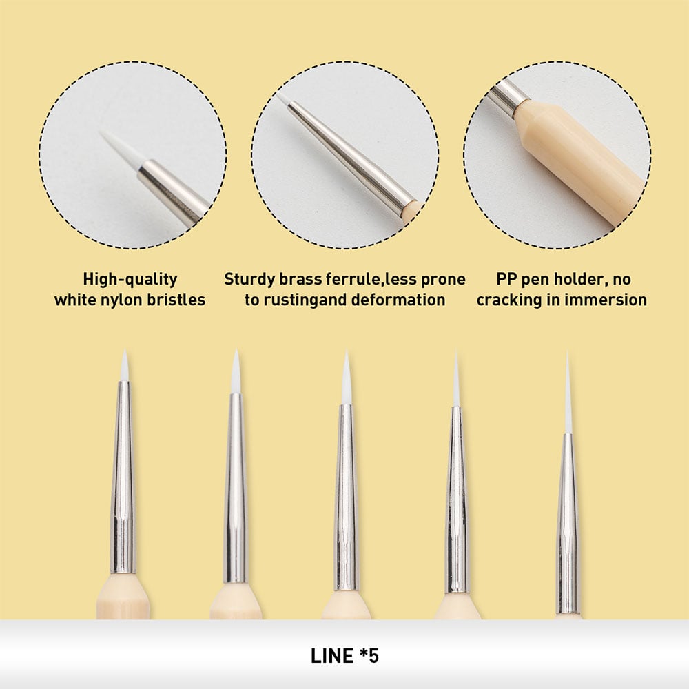 HIMI Penselsett 5stk - Linere - Bilde 4