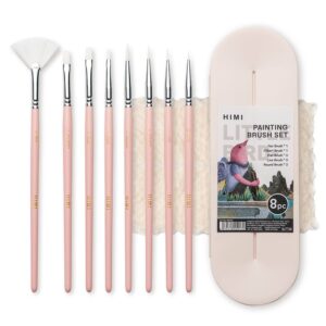 HIMI Penselsett Nylon 8stk - Rosa