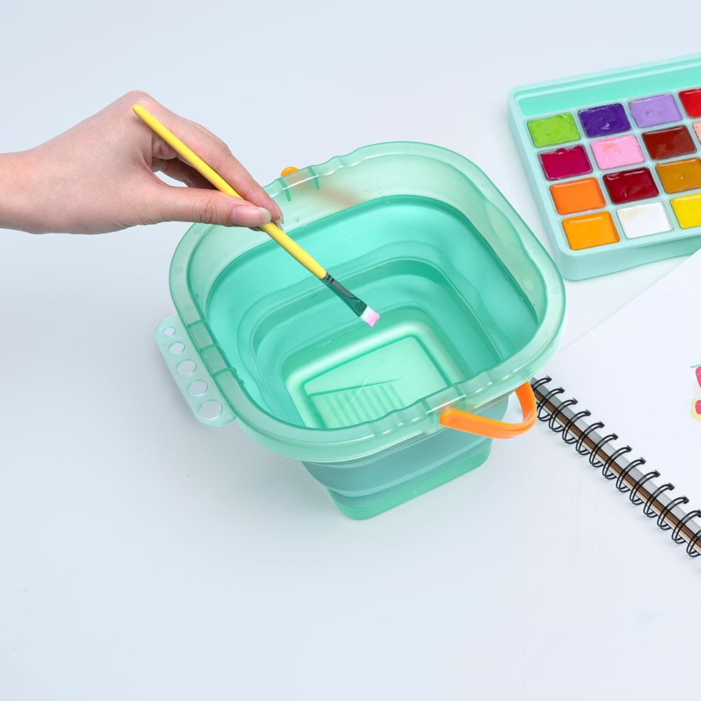 HIMI Sammenleggbar bøtte med håndtak og penselholder - Bilde 8