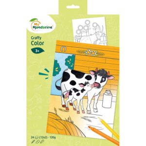 Graffy Fargeleggingsbok - 21x34,2 - Gårdsdyr