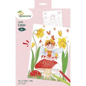 My Mandarine Graffy Fargeleggingsbok - 21x34,2 - Feer