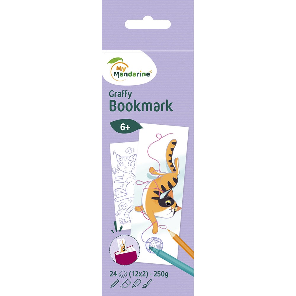 Graffy Fargelegging Bokmerke - Katter