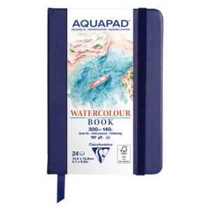 AQUAPAD Akvarellbok innbundet 300g 24ark - A6