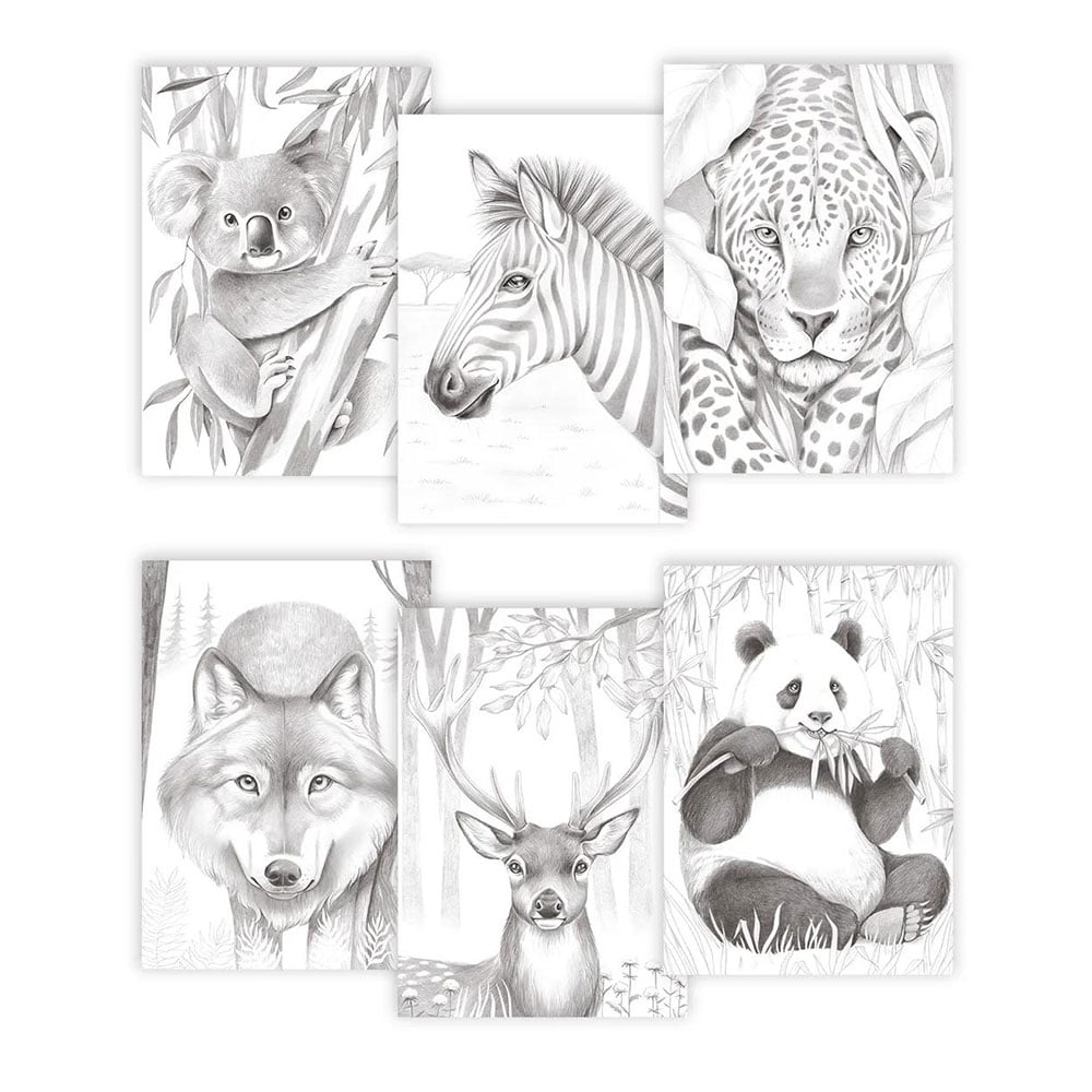 Clairefontaine Odelia Fargeleggingsbok A4 - Animals - Bilde 4