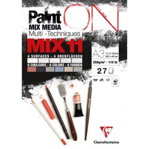 PaintON Mix Media Papirblokk MIX11 - 27ark 250g - A3