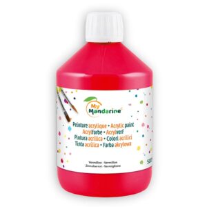 My Mandarine Akrylmaling 500ml - Vermilion Rød