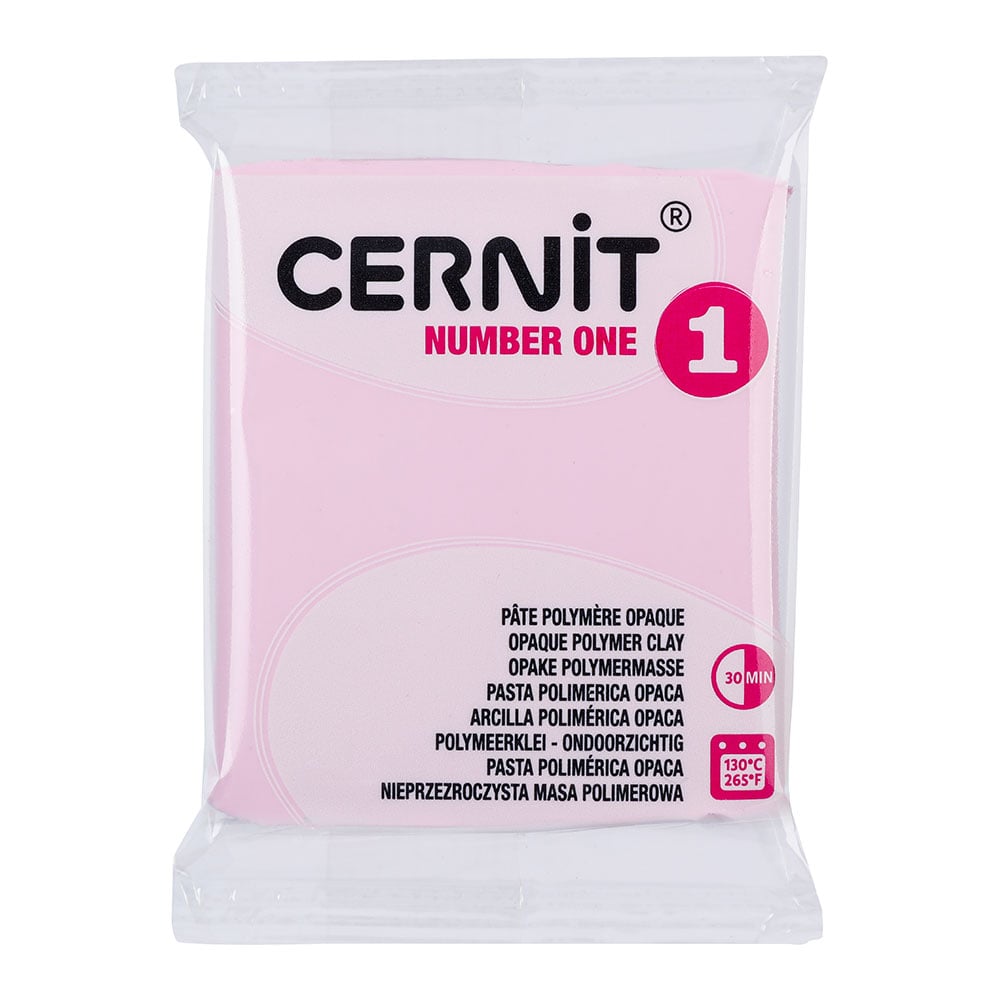 Cernit Polymerleire Number One 56g - 482 Pastell rosa