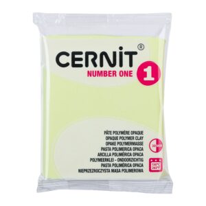 Cernit Polymerleire Number One 56g - 731 Pastell gul